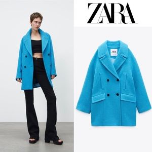 NWT Zara oversized double breasted coat